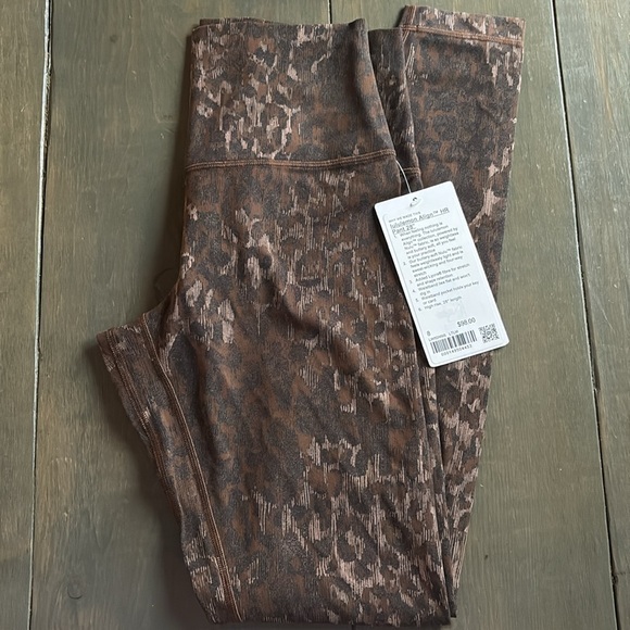 lululemon Align™ High-Rise Pant 28" - Lined Truleopard MAX Brown Multi - Picture 3 of 4
